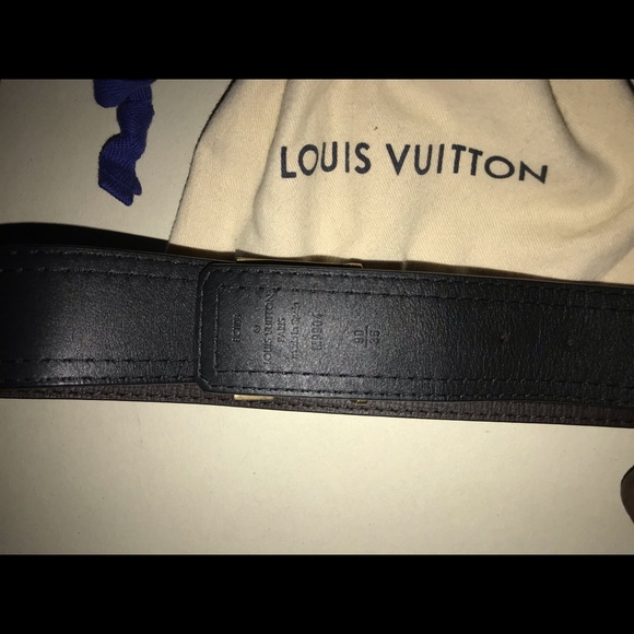 Black/Brown Louis Vuitton Size 36 Belt - Picture 3 of 4